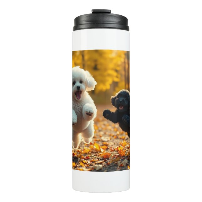 Bouteilles Isothermes Saupoudrer les chiots de caniche (Devant)