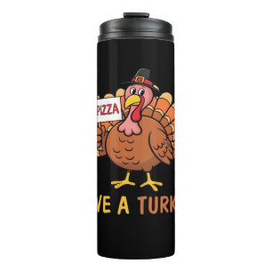 Bouteilles Isothermes Sauvez Une Turquie Mange Pizza Drôle Thanksgiving