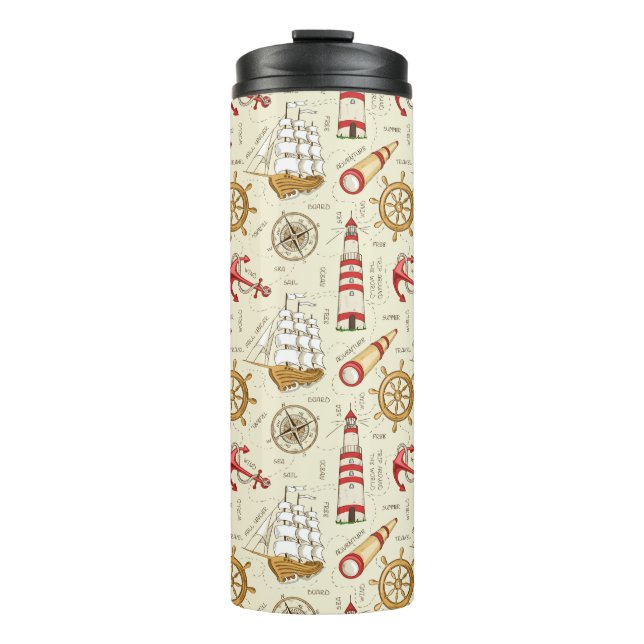 Bouteilles Isothermes Scène d'océan (Devant)