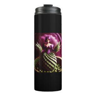 Bouteilles Isothermes Scène Fantastique Avec Fille Ananas