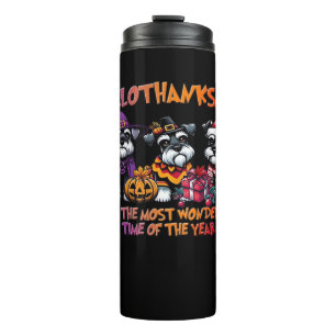 Bouteilles Isothermes Schnauzer Halloween Thanksgiving Noël Classique