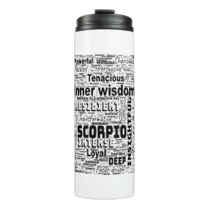 Bouteilles Isothermes Scorpio Zodiac Mot Cloud Inspiration