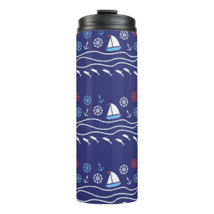 Bouteilles Isothermes Sea Life : Vintage Motif sans fil