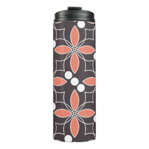 Bouteilles Isothermes Seamless geometric pattern with flowers. art. 