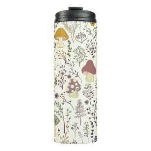 Bouteilles Isothermes Seamless pattern. Set of colorful wild plants and 