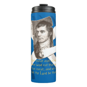 Bouteilles Isothermes Selkirk Grace Burns Night Citation Et Saltire