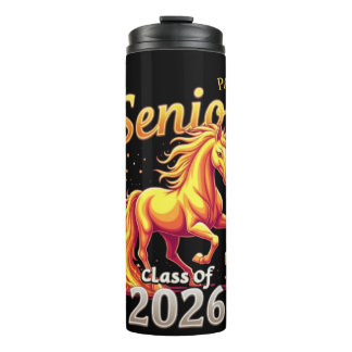 Bouteilles Isothermes Senior 2026 Class Fire Horse Personalized