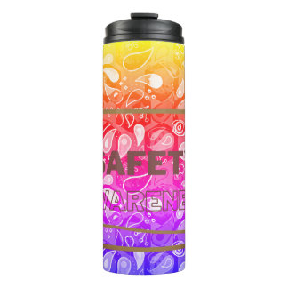 Bouteilles Isothermes Sensibilisation à la sécurité Texte rouge Jaune Sé