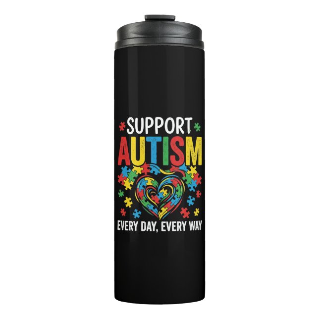 Bouteilles Isothermes Sensibilisation à l'autisme (Devant)