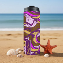 Sepia Abstract Pebble Bean Repeating Pattern