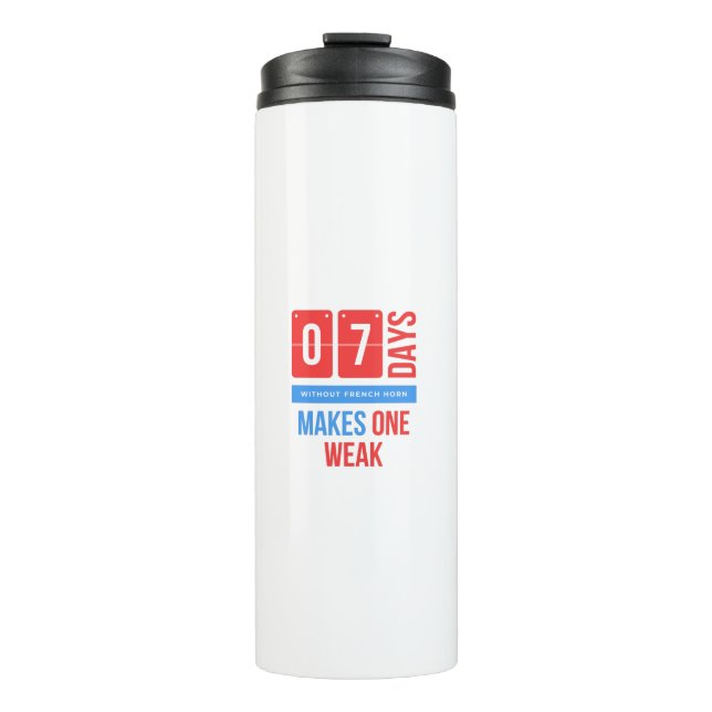 Bouteilles Isothermes Sept jours sans corne française fait un faible (Devant)