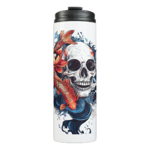 Bouteilles Isothermes Sérénité du crâne et de Koi
