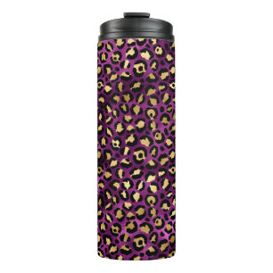 Bouteilles Isothermes Série Purple and Gold Leopard Design 1