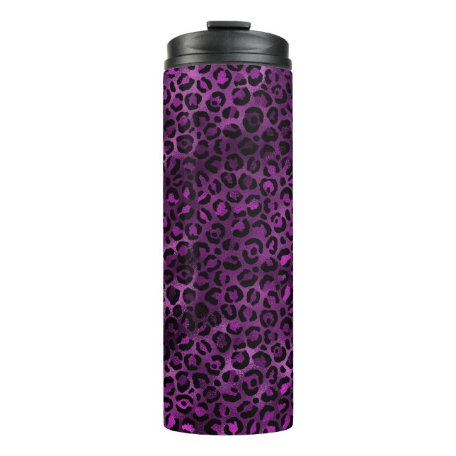 Bouteilles Isothermes Série Purple and Gold Leopard Design 3 (Devant)