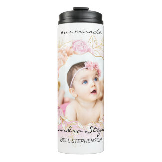 Bouteilles Isothermes Shabby Chic Retro Baby Girl First Brithday Photo