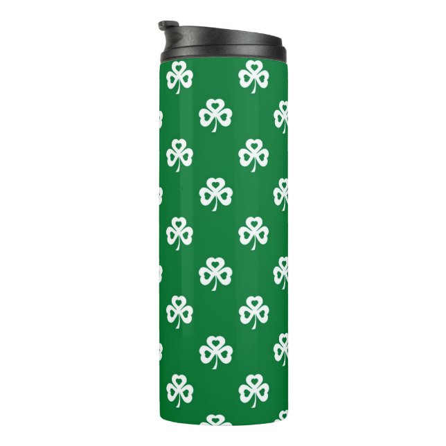 Bouteilles Isothermes Shamrocks de la Saint Patrick (Tourné sur la droite)