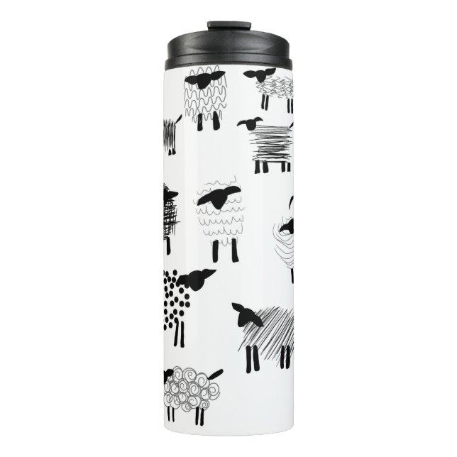 Bouteilles Isothermes Sheep doodles (Devant)