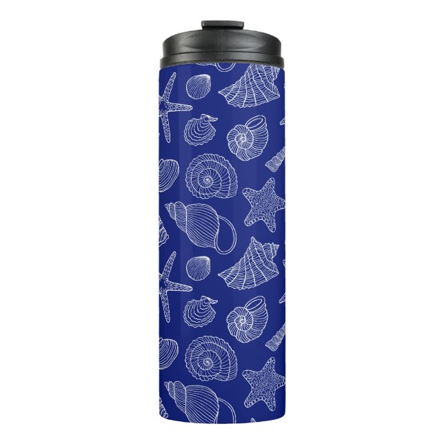 Bouteilles Isothermes Shell bleu lumineux modèlent (Devant)