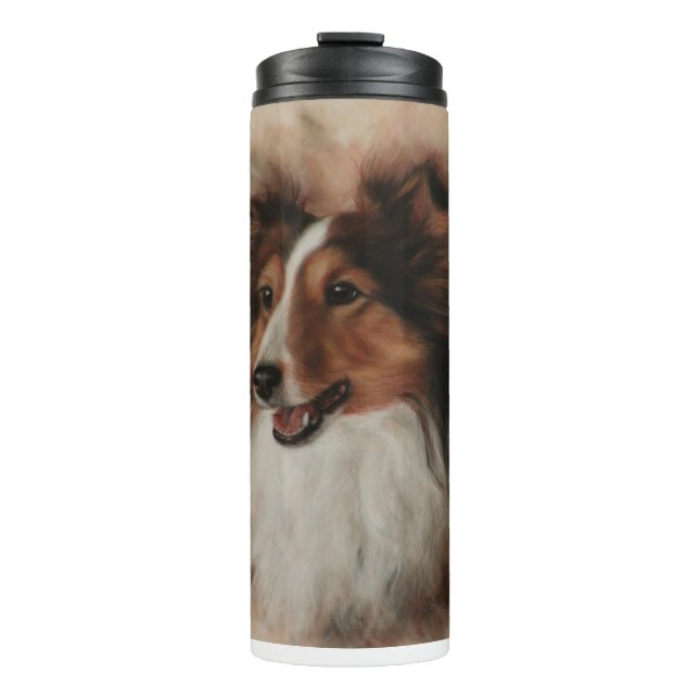 Bouteilles Isothermes Shetland Sheepdog Sheltie sourire (Devant)