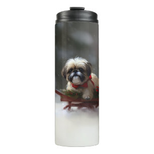 Bouteilles Isothermes Shih Tzu hiver neige de Noël