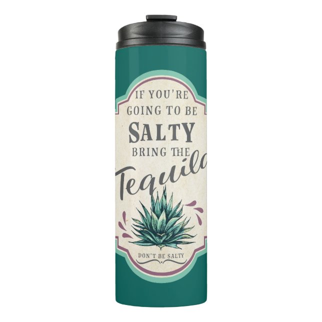 Bouteilles Isothermes Si tu vas être salé (Devant)