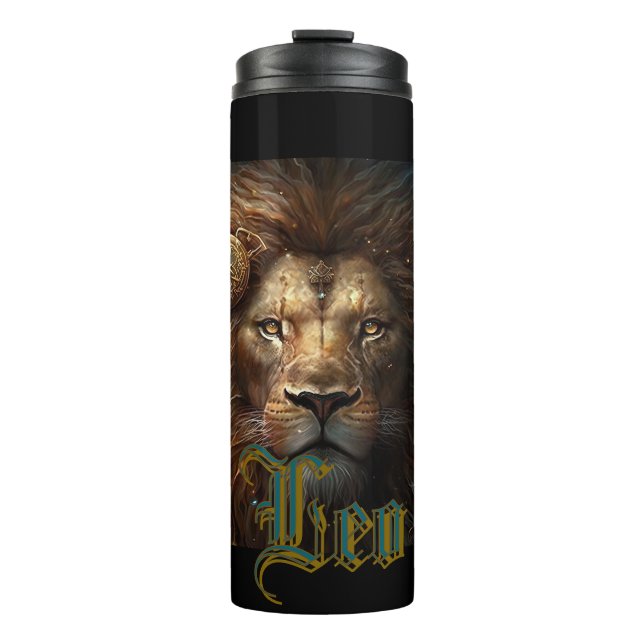 Bouteilles Isothermes Signe du zodiaque Lion (Devant)