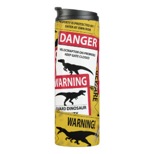 Bouteilles Isothermes Signes de prudence Dinosaure