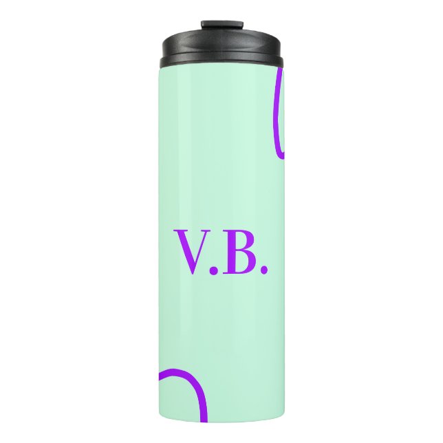 Bouteilles Isothermes Simple couleur unie ajouter nom texte monogramme  (Devant)