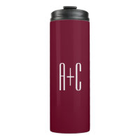 Simple Couples | White & Burgundy