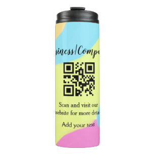 Bouteilles Isothermes Simple entreprise site web code-barres QR ajouter