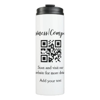 Bouteilles Isothermes Simple entreprise site web code-barres QR ajouter 