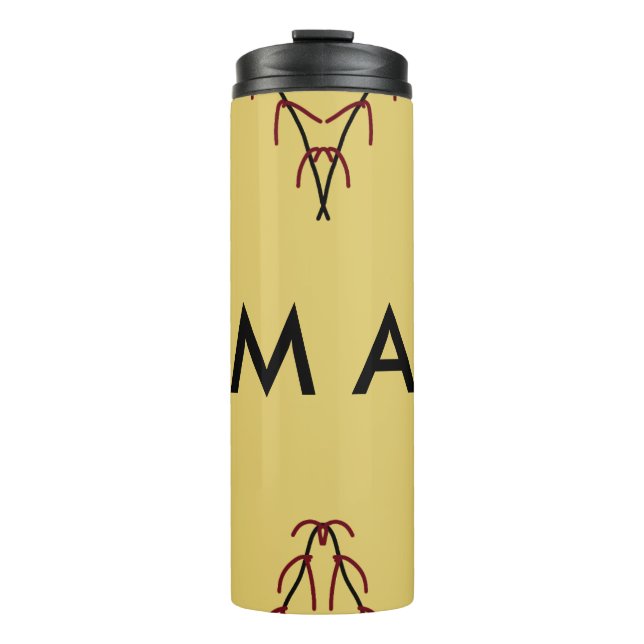 Bouteilles Isothermes Simple monogramme ajouter votre nom lettre man min (Devant)