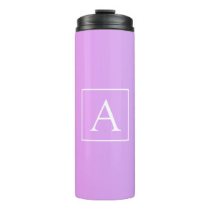 Bouteilles Isothermes Simple Monogramme Ombré Rose/Violet Subtil