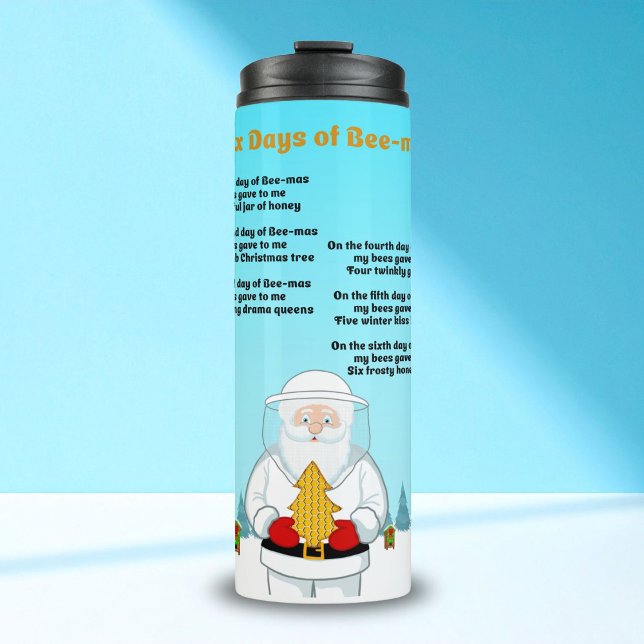 Bouteilles Isothermes Six jours de Bee-Mas Joyeux Noël à une incroyable  (Créateur téléchargé)