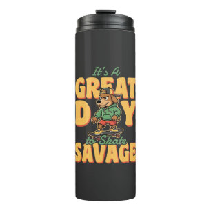 Bouteilles Isothermes Skate Dog Great Day Savage