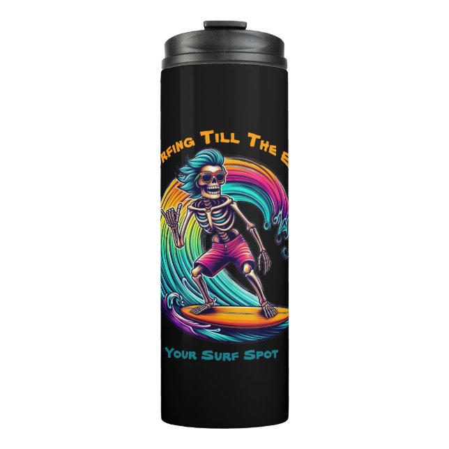 Bouteilles Isothermes Skeleton Surfer En Vague (Devant)