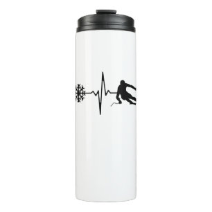Bouteilles Isothermes Ski - Ski Cardiaque Cadeau de skieur