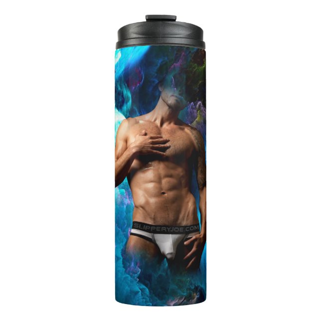 Bouteilles Isothermes SlipperyJoe homme musclé sous-vêtements bulle dyna (Devant)