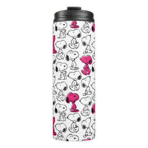 Bouteilles Isothermes Snoopy Black & Magenta Motif