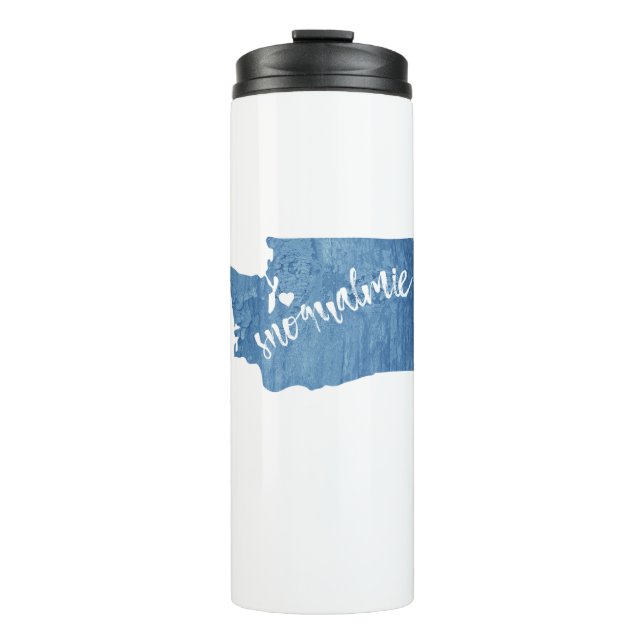 Bouteilles Isothermes Snoqualmie Washington Wood Grain (Devant)