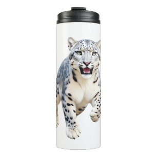 Bouteilles Isothermes Snow Leopard Joyeux Joueur Amusant Sauter Dans L'A
