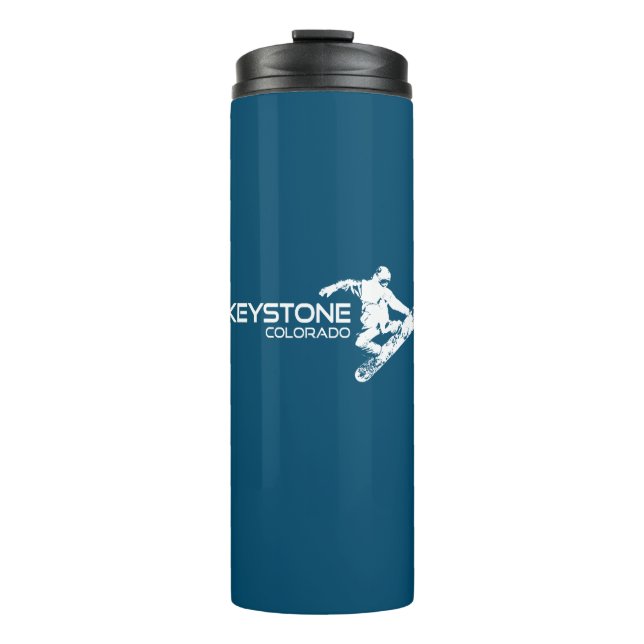Bouteilles Isothermes Snowboardeur de Keystone Colorado (Devant)