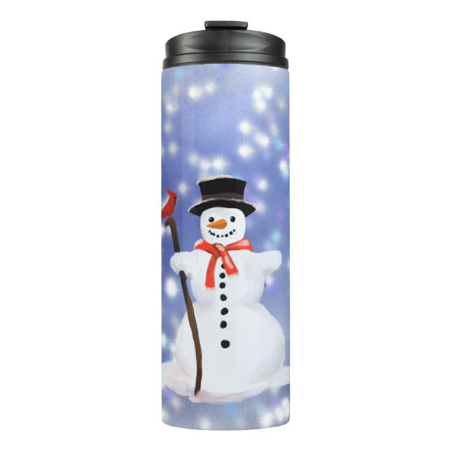 Bouteilles Isothermes Snowman, boissons chaudes (Devant)