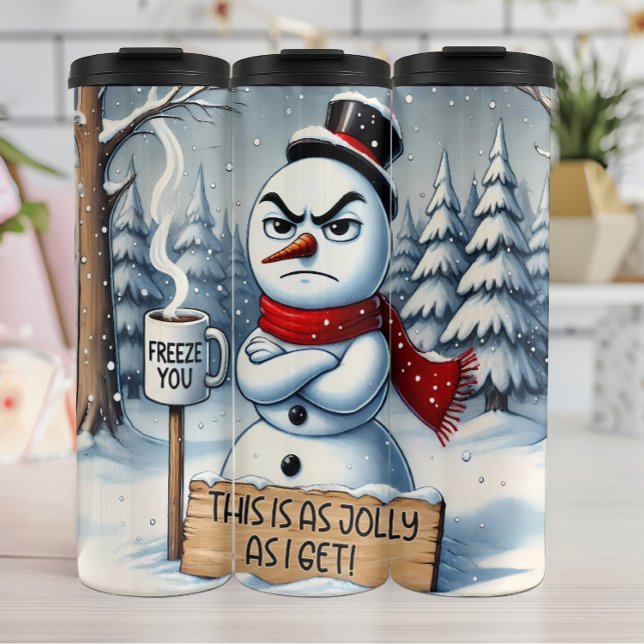 Bouteilles Isothermes Snowman grincheux comme Jolly (Créateur téléchargé)