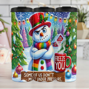 Bouteilles Isothermes Snowman grincheux ne fond pas