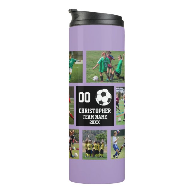 Bouteilles Isothermes Soccer violet (Tourné sur la droite)