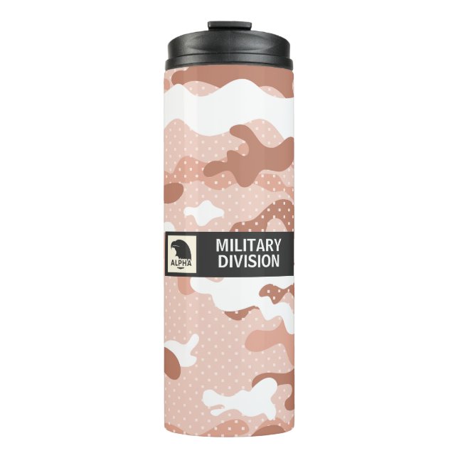 Bouteilles Isothermes Soft Peach Camouflage Pattern (Devant)