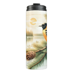 Bouteilles Isothermes Soirée Oriole Songbird Aquarelle Thermal Tumbler