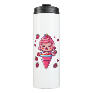 Bouteilles Isothermes Sorbet de framboise Kawaii
