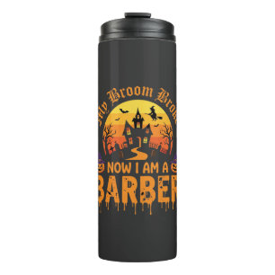 Bouteilles Isothermes Sorcière de barbier d'Halloween Balai Cassé Maison